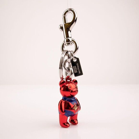 Coach Marvel Carol Danvers Bear Bag Charm Keychain - Picture 2 of 4